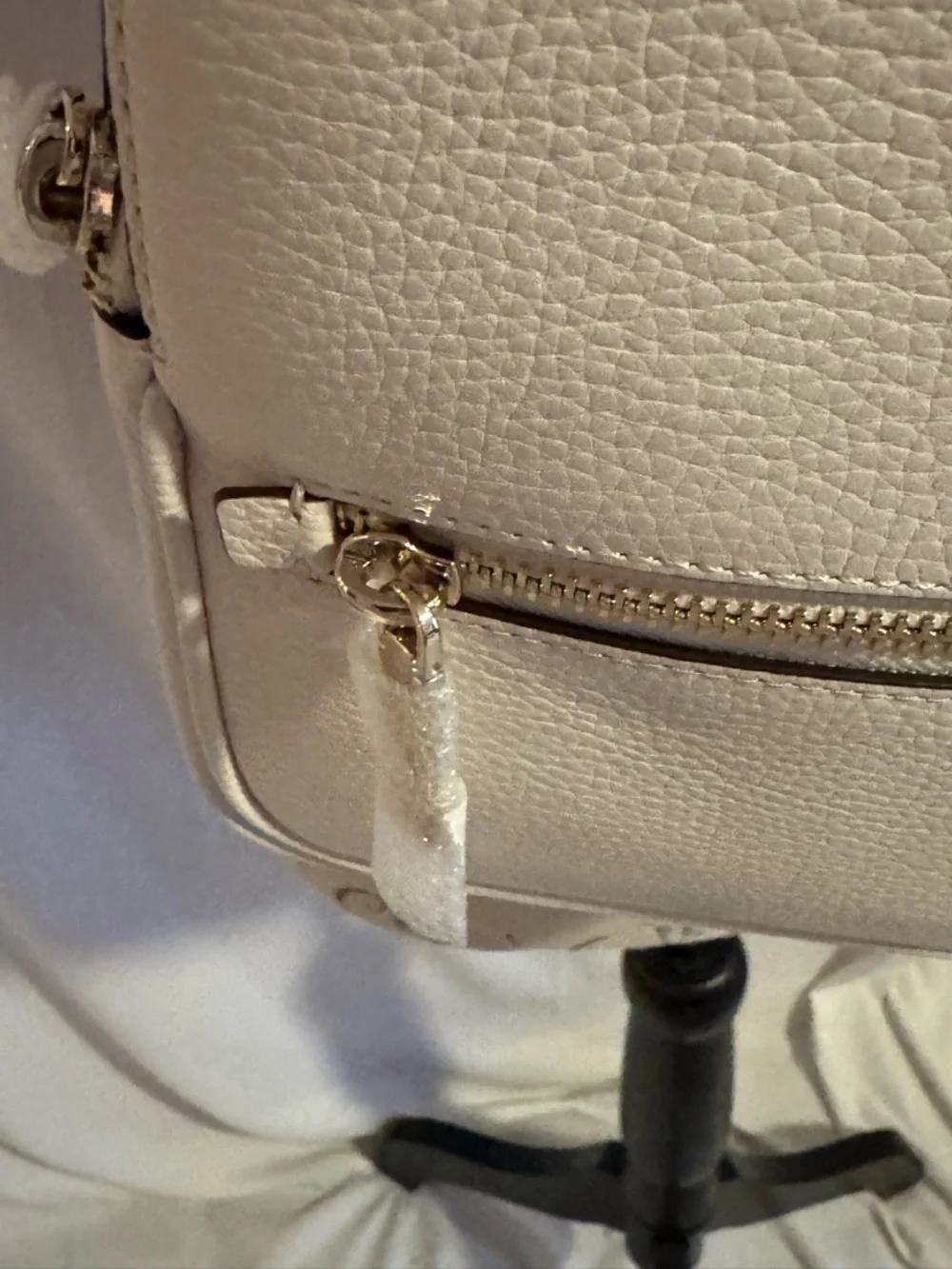 kate spade Parchment Pebble Leather Mini Backpack Crossbody